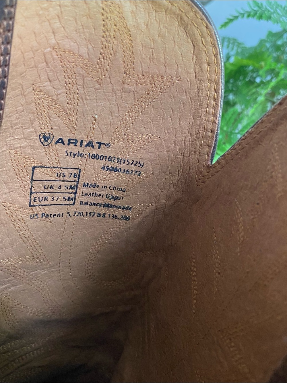 Ariat Brown Western Embroidered Leather Heeled Boots - Picture 11 of 13